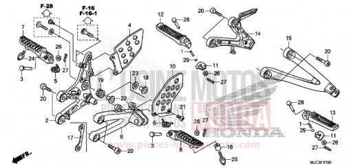 MARCHE CBR600RRD de 2013